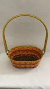 Paper rope woven storage baskets, storage boxes, fruit baskets, woven baskets, storage baskets, supermarket packaging, gift baskets, natural style Item Picture